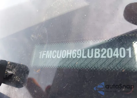 2020 Ford Escape Sel из США, поврежденный, VIN 1FMCU0H69LUB20401